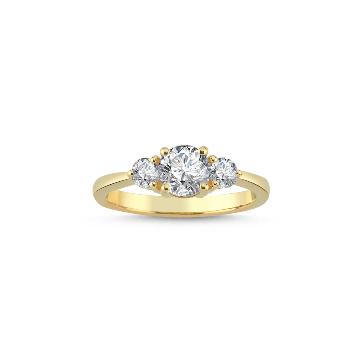 ROUND TRIA RING LAB -DIAMOND