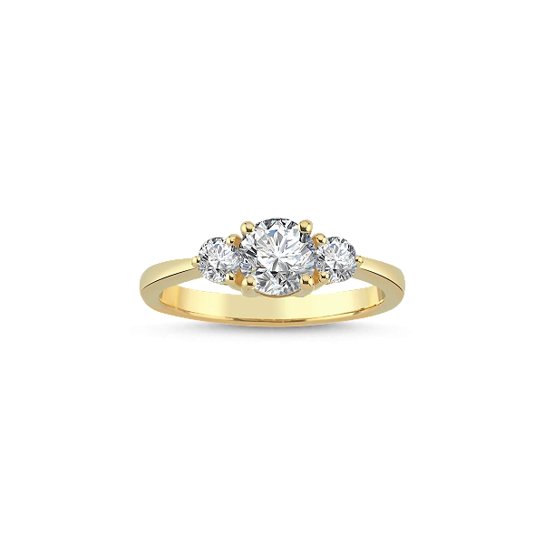 ROUND TRIA RING LAB -DIAMOND