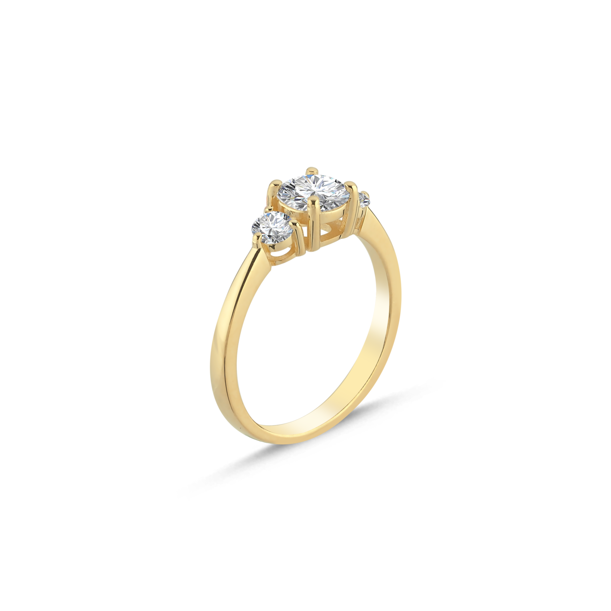 ROUND TRIA RING LAB -DIAMOND