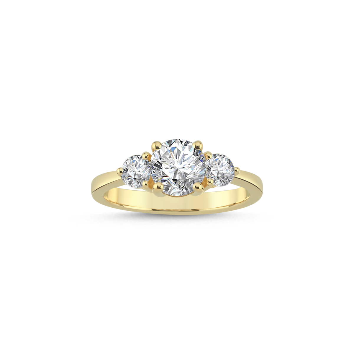 ROUND TRIA RING LAB -DIAMOND
