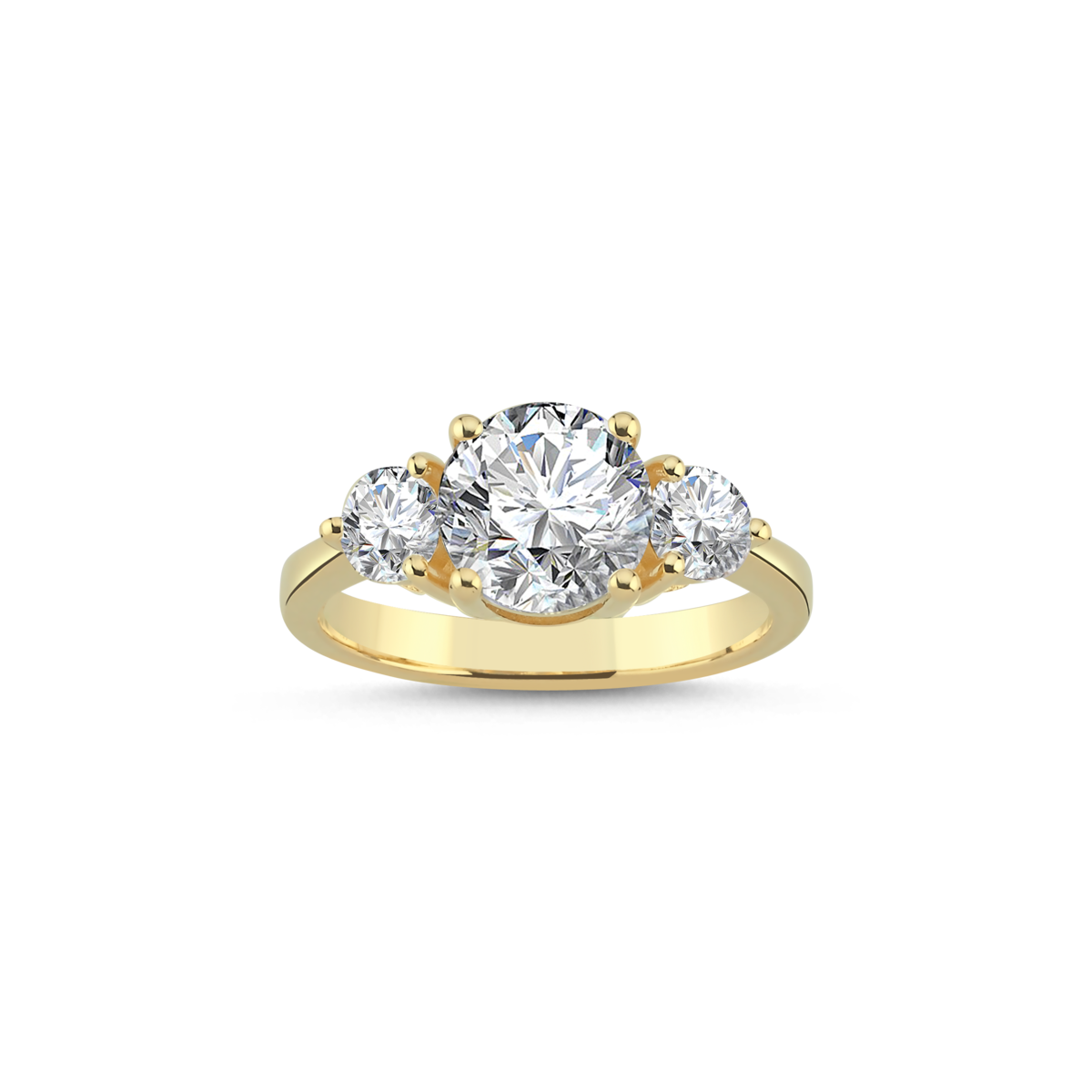 ROUND TRIA RING LAB -DIAMOND