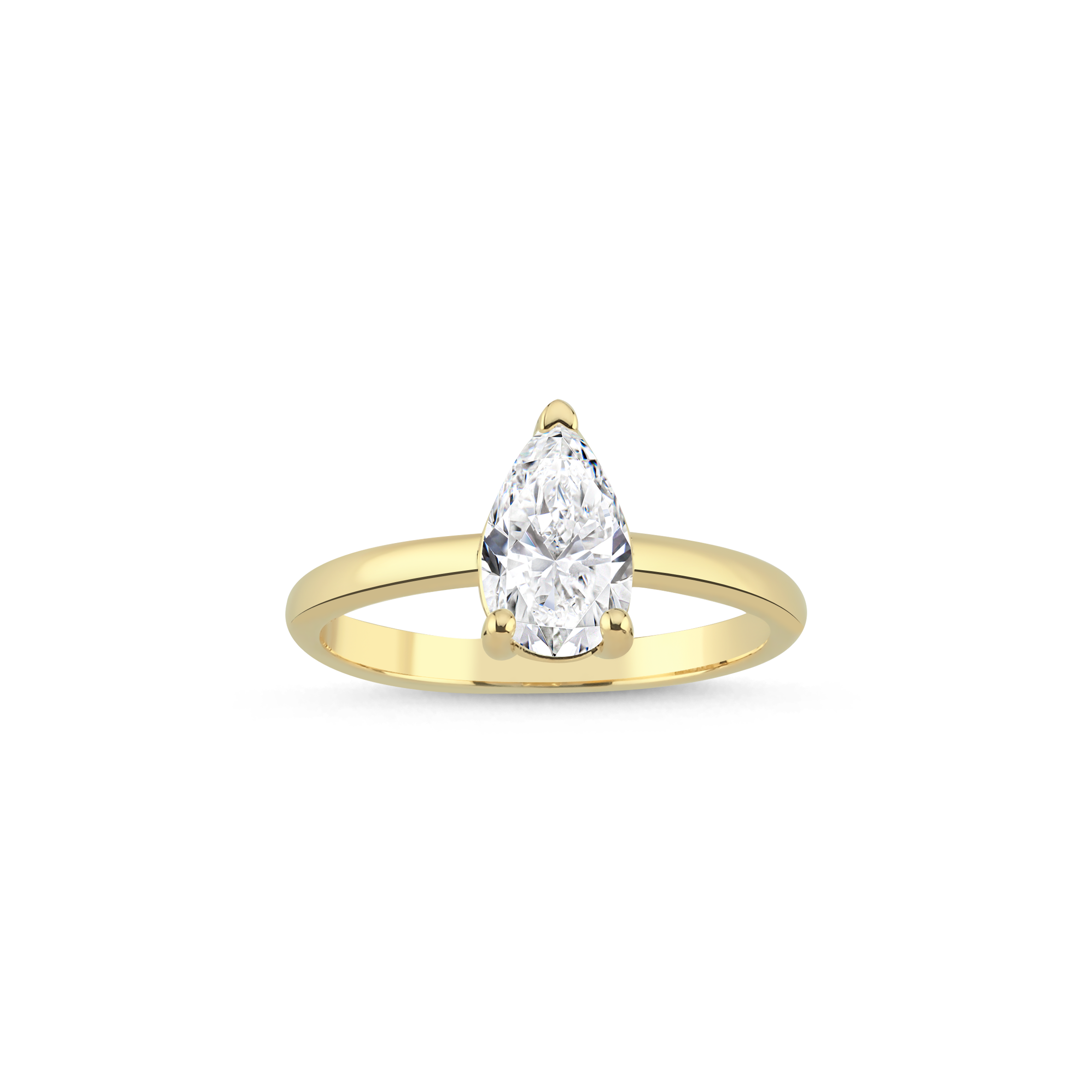 PEAR CUT SOLITAIRE RING