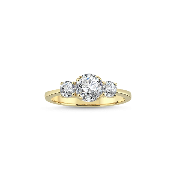 ROUND TRIA RING LAB-DIAMOND